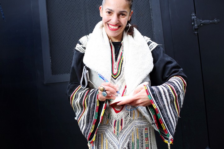 LFW vox pops: Dahab Zaine at London Fashion Week