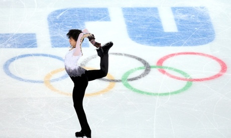 Yuzuru Hanyu of Japan won gold in the men's free skating ion day seven of the Sochi Winter Olympics.