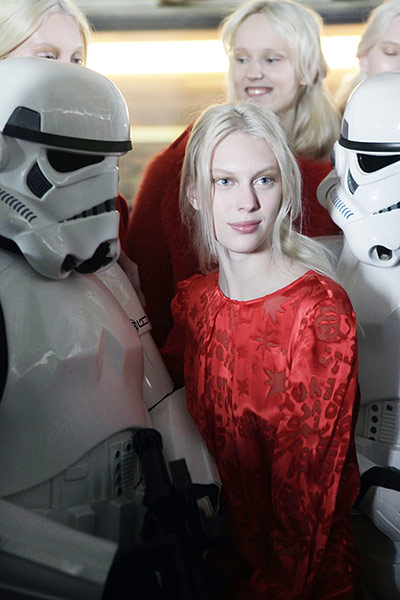 LFW Backstage at Preen: Backstage at Preen by Thornton Bregazzi London fashion week 