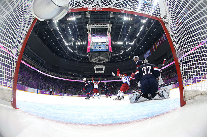 sport-: Ice Hockey - Winter Olympics Day 8 - United States v Russia