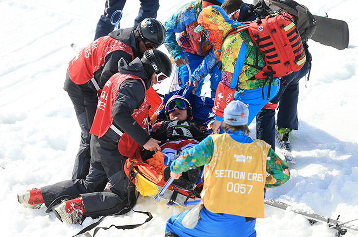 snowboard cross: Sochi Winter Olympic Games - Day 9