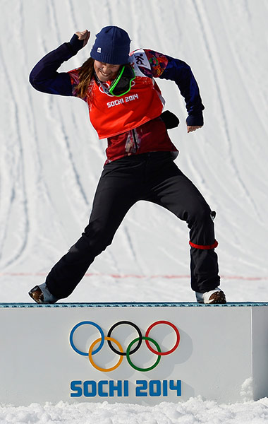 snowboard cross: Samkova of the Czech Republic