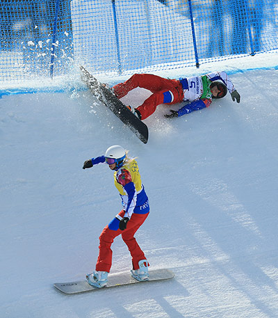 snowboard cross: Sochi Winter Olympic Games - Day 9