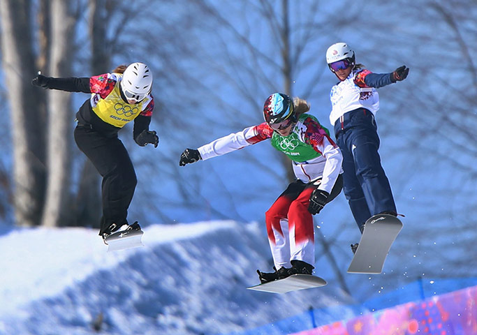 snowboard cross --: Snow Boarding