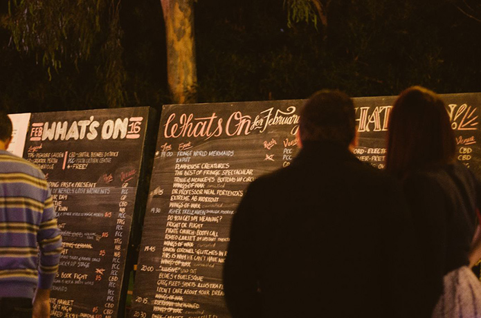 Fringe world:  blackboard 