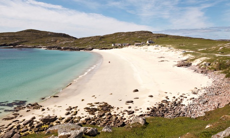 Sandy beach of Huisinish, Isle of Harris, Outer Hebrides, Scotland