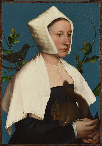 Strange Beauty: A Lady with a Squirrel and a Starling