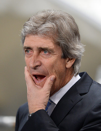 sport: Manchester City's Chilean manager Manuel Pellegrini
