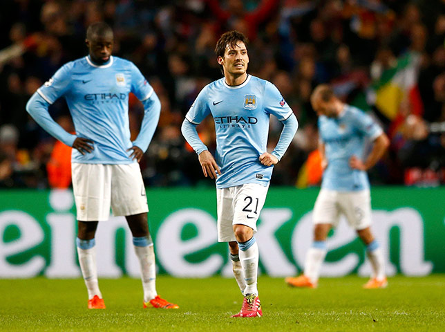 sport….: Manchester City's Toure, Silva and Zabaleta