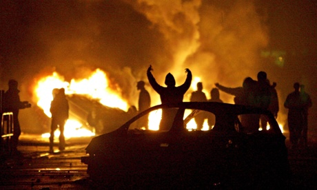 After six nights of rioting, the troubled banlieue of Clichy-sous-Bois, November 2005.