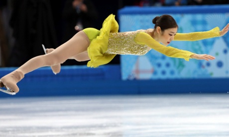 Yuna Kim of South Korea performs during the women's short program at the 2014 Winter Games.