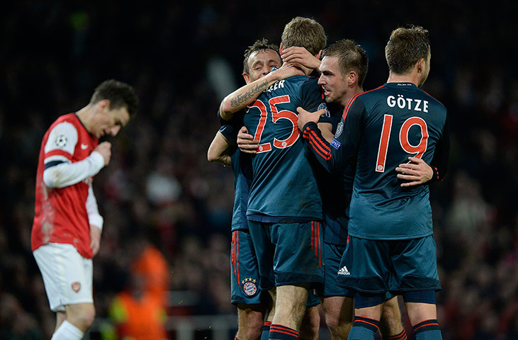 footy: Arsenal v Bayern Munich