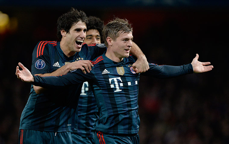 footy: Arsenal v Bayern Munich