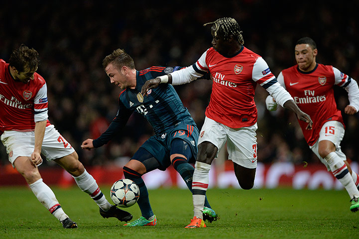 footy: Arsenal v Bayern Munich