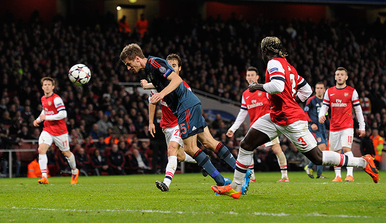 footy: Arsenal v Bayern Munich
