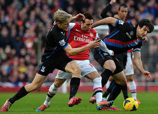 football: Arsenal's Spanish midfielder Santi Cazorla