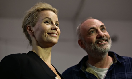 Nordicana 2014 The Bridge stars Sofia Helin and Kim Bodnia 