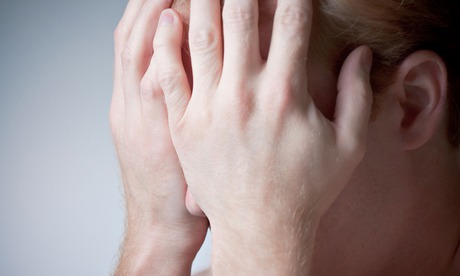 Man depressed