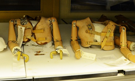 Prosthetics, artefacts in a museum collection