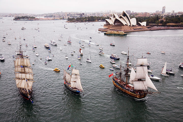 Australia costal: Australia: Annual Tall Ships Race regatta on Sydney Harbour 