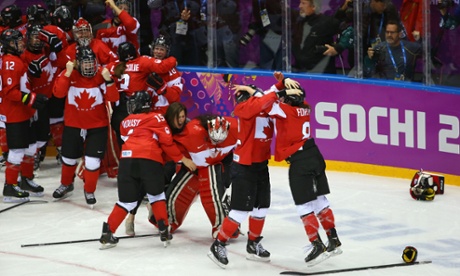 Canadians Take the Gold (Photo courtesy of The Guardian)
