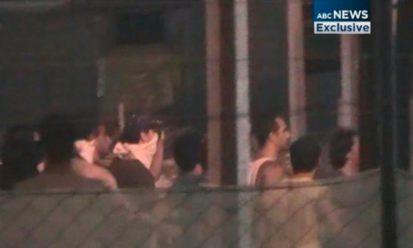 Detainees at the Manus Island Detention Centre