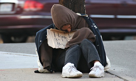 Homeless girl in winter. Image shot 2005. Exact date unknown.