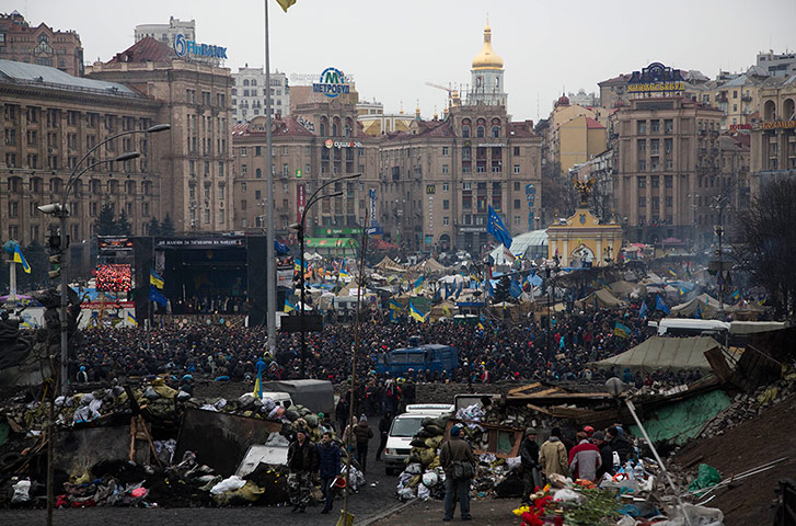 Kiev protests: Independence square