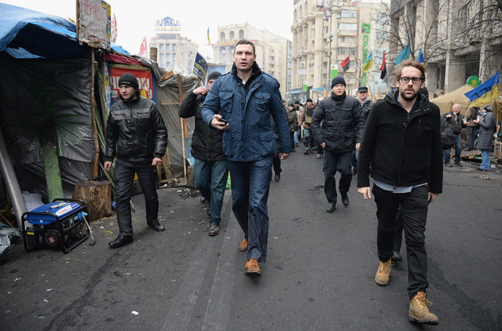 Kiev protests: Opposition leader Vitali Klitschko