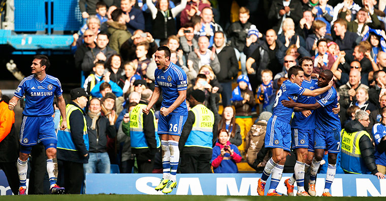 saturday's matches: John Terry celebrates