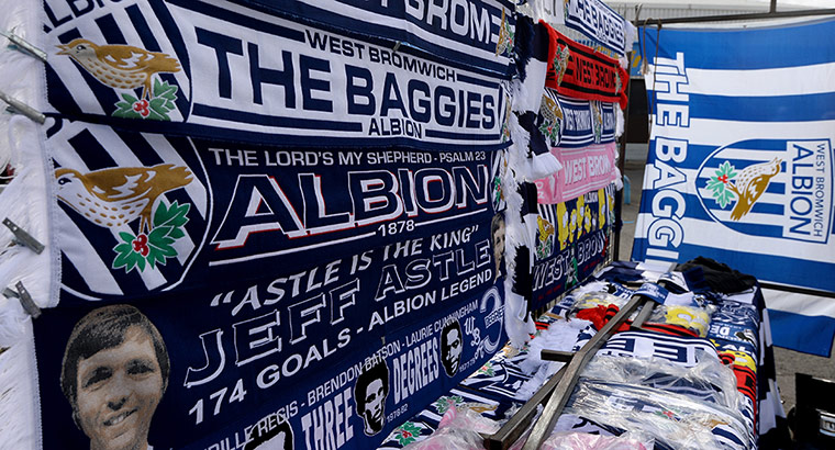 saturday's matches: West Bromwich Albion scarves