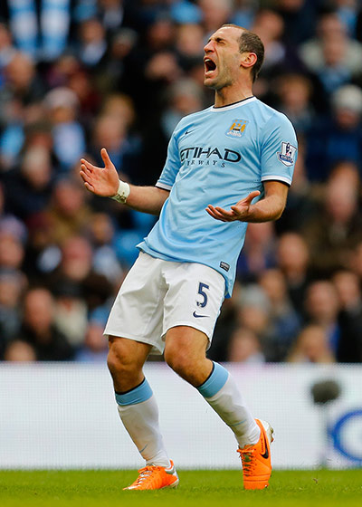saturday's matches 2: Pablo Zabaleta reacts