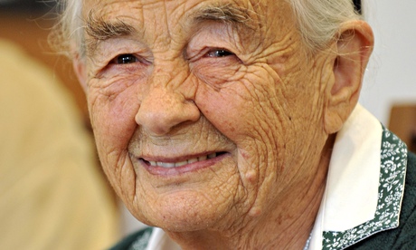 Maria von Trapp in Salzburg, Austria, in 2008 .The last surviving member of the famous Trapp Family Singers has died aged 99. Photograph: Kerstin Joensson/AP