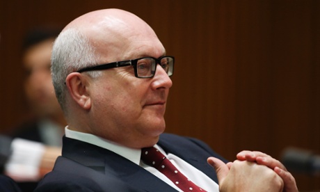 George Brandis during Senate estimate hearings on Monday.