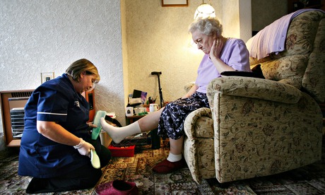 Winifred Hil and her carer Janette Riley