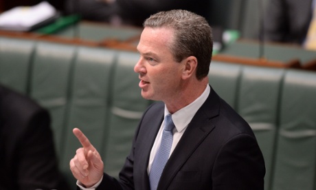 The leader of the House Christopher Pyne speaks during the Craig Thomson apology debate in the House of Representatives in Parliament House in Canberra, Tuesday, Feb. 25, 2014.