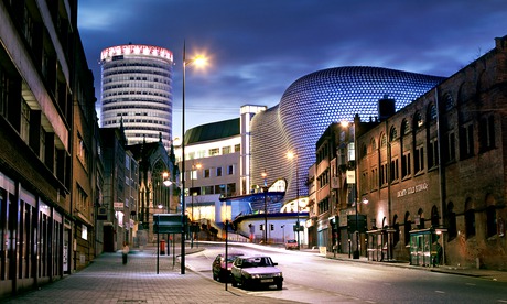 Bull Ring shopping centre in the middle of Birmingham