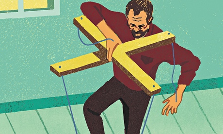 Daniel Haskett illustration for Oliver Burkeman column on self-management