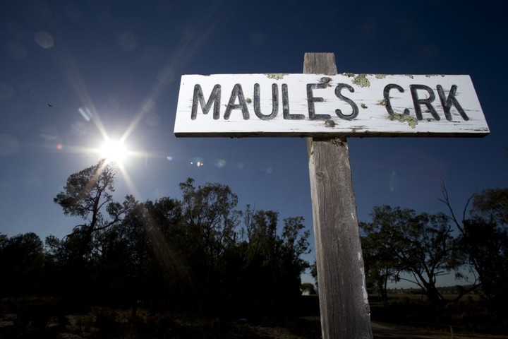 Maules Creek mine: The sign at Maules Creek