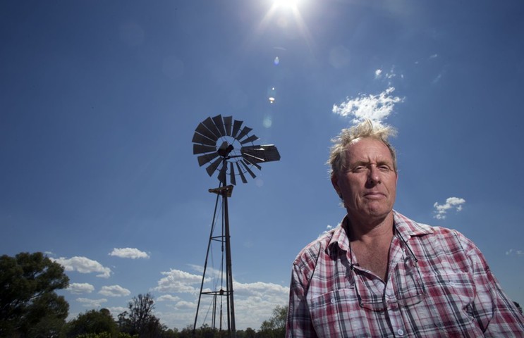 Maules Creek mine: Ecologist Phil Spark at the site
