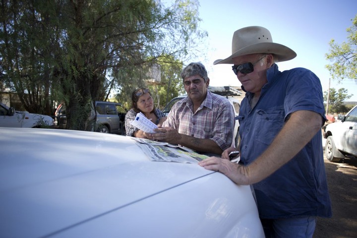 Maules Creek mine: 5th Generation Maules Creek farmer Rick Laird talks with Dave Horton
