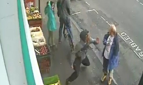 CCTV footage of the moments before Lewis Gill, 20, threw the fatal punch at Andrew Young