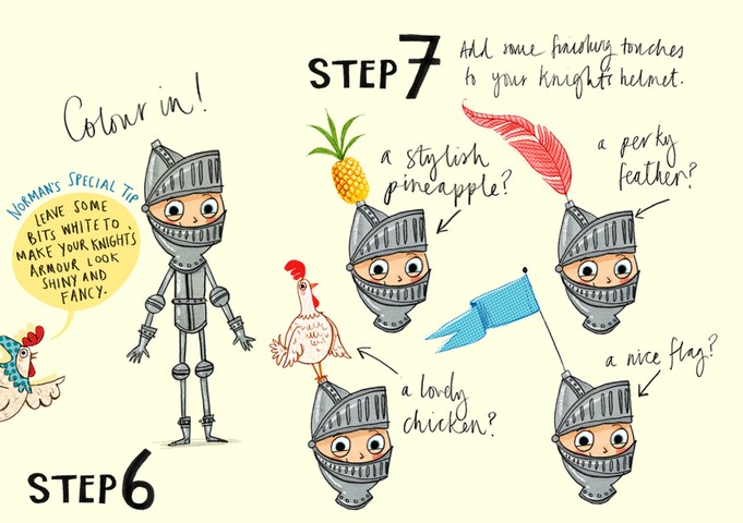 How to draw knights: how to draw 6 and 7