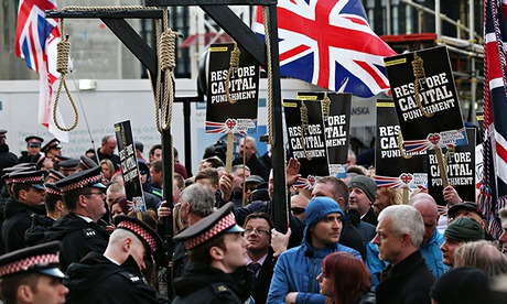 Protests outside the Old Bailey as Michael Adebolajo and Michael Adebowale are sentenced