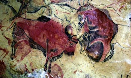 The paintings are thought to be between 14,000 and 20,000 years old. Photograph: Esteban Cobo/EPA