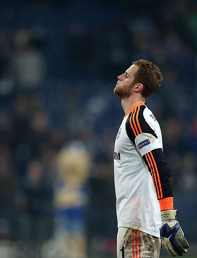 madrid drubbing: Schalke's goalkeeper Ralf Faehrmann