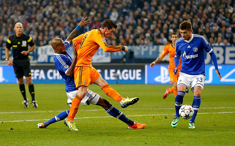 madrid drubbing: Gareth Bale of Real Madrid scores their second goal 