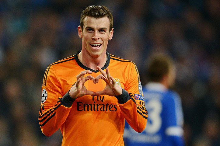 madrid drubbing: Gareth Bale of Real Madrid celebrates after scoring his team's second goal 