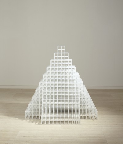 Sol LeWitt: Sol LeWitt, Pyramid, 2005. Painted wood