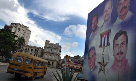 Miami five: a billboard in Havana